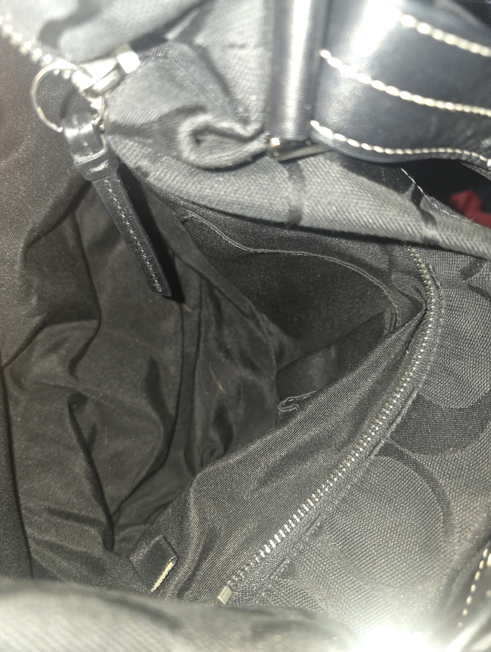 Coach Black Signature Soho Bag Or 24cm Bag with Leather Handles - Picture 4 of 13